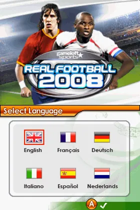 Real Football 2008 (Europe) (En,Fr,De,Es,It,Nl) screen shot title
